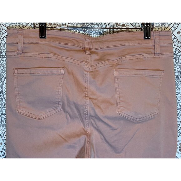 Buffalo David Bitton Womens Dusty Rose Skinny Jeans Size 14/34 Cotton Blend Styl - Picture 5 of 11